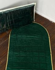 yeşil - gold biyeli ortopedik seccade mihrap serisi -2 5