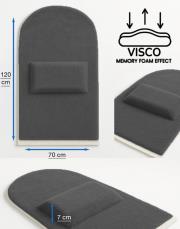 antrasit 7 cm memory foam yastıklı seccade 6