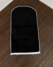 siyah 7 cm memory foam yastıklı seccade 2