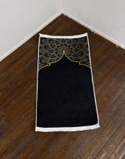 siyah ortopedik seccade safa serisi 1.5 cm süngerli