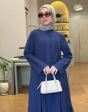 lacivert tensel pileli uzun takım 2