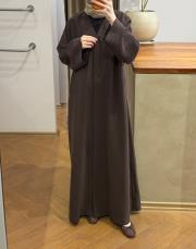 kahve tensel v yaka abaya 2