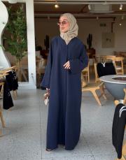 lacivert tensel v yaka abaya 4