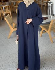 lacivert tensel v yaka abaya 6