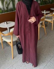mürdüm tensel brit detaylı abaya