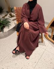 mürdüm tensel brit detaylı abaya 3