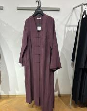 bordo tensel brit detaylı abaya 2