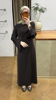 acı kahve adriana klasik elbise 2