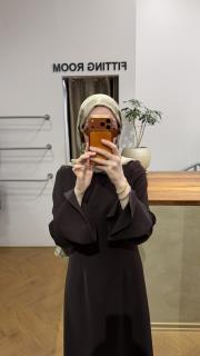 acı kahve adriana klasik elbise 3
