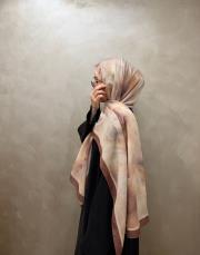 pembemsi bej pastel melodi şal
