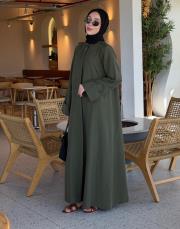 haki volanlı tensel abaya