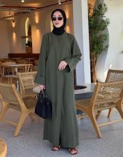 haki volanlı tensel abaya 2