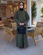 haki volanlı tensel abaya 3