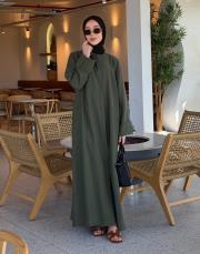 haki volanlı tensel abaya 4