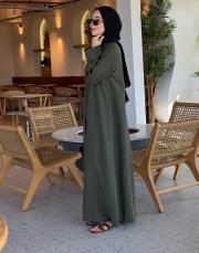 haki volanlı tensel abaya 5