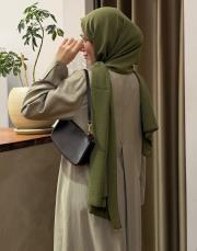 bej volanlı tensel abaya 10