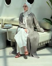 vizon %100 keten abaya 3