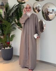 vizon %100 keten abaya 7