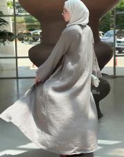 vizon %100 keten abaya 8