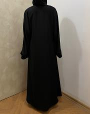 siyah nida biye detaylı  abaya 4