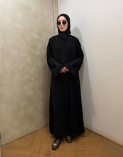 siyah nida su yolu abaya 2