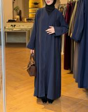 lacivert tensel mevsimlik abaya 2