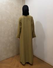 zeytin tensel mevsimlik abaya 4