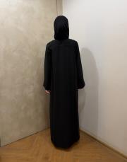 siyah tensel mevsimlik abaya 4