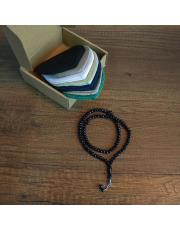 siyah 8 takke 1 tesbih set 2