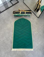 koyu yeşil ortopedik diz ağırtmayan  lüks seccade