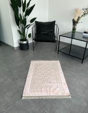 pudra deri astarlı baskılı peluş lüks seccade 3