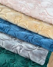 pudra deri astarlı baskılı peluş lüks seccade 7