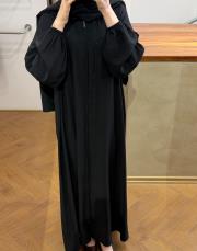 siyah şallı namaz elbisesi 10