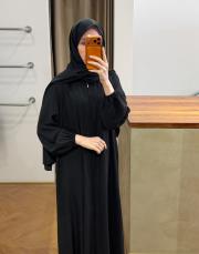 siyah şallı namaz elbisesi 9