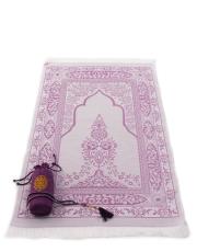 mürdüm nakış işlemeli silindir keseli seccade