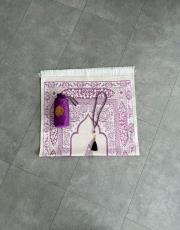 mürdüm nakış işlemeli silindir keseli seccade 3