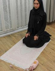 pudra nakış işlemeli silindir keseli seccade 3