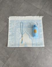 bebe mavisi nakış işlemeli silindir keseli seccade 2