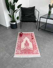 bordo nakış işlemeli silindir keseli seccade 8