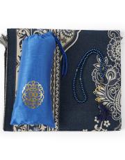 saks baskılı silindir çantalı  seccade