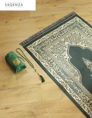 yeşil baskılı silindir çantalı  seccade 4