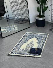 lacivert baskılı dikdörtgen çantalı  seccade 6