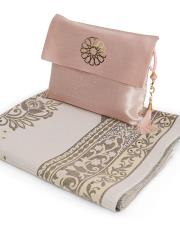 pudra baskılı dikdörtgen çantalı  seccade