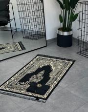 siyah baskılı dikdörtgen çantalı  seccade 6