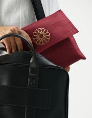bordo baskılı dikdörtgen çantalı  seccade 2
