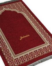 bordo isme özel  şönilseccade seti  yaldız 2029 4