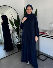 lacivert namaz seti 7 parça